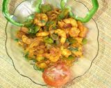 A picture of step 12 of Prawn Potato chilli fry.
