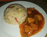 A picture of step 11 of Chinese Rice with Manchurian.