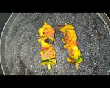 A picture of step 12 of Paneer tikka.