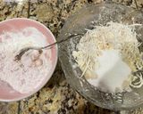 A picture of step 2 of Cassava Cake with Coconut and Pecans.