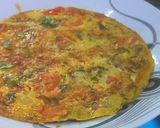 A picture of step 5 of Simple Omelet with Lacha Paratha n Tea.
