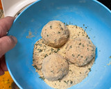 Foto del paso 3 de la receta: Champiñones Empanados crujientes, rellenos de Foie gras de pato