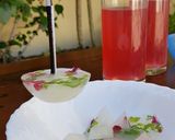 A picture of step 9 of Hibiscus-tender coconut cooler.