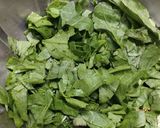 A picture of step 1 of Sindhi Style Spinach Dal Bhaji.