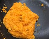 A picture of step 7 of Orange burfi.