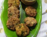 A picture of step 7 of Masala vadai(paruppu vadai).
