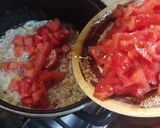 A picture of step 3 of Hara Dhania Aloo.