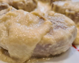 Foto del paso 6 de la receta: Solomillo de cerdo en salsa de queso y calabacín