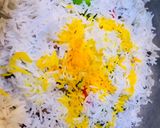 A picture of step 4 of Leftover alu bengan biryani.