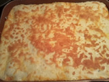Lasaña de carne, espinacas y mozzarella