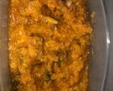 A picture of step 1 of Raw mango and onion sweet chutney.