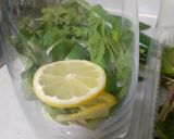 A picture of step 1 of Mint lemonade mojito.