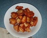 A picture of step 4 of Orange chicken.