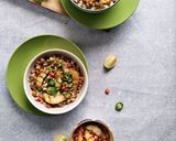 ગ્રીલ્ડ પેઅર કીનોવા ટેબુલેહ (Grilled Pear Quinoa Tabbouleh Recipe In Gujarati) રેસીપી સ્ટેપ4ફોટો
