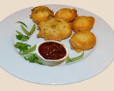 A picture of step 6 of Schezwan chutney.