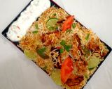 A picture of step 6 of Chicken tikka biriyani.