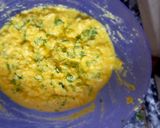 A picture of step 6 of Makai dhokla.