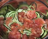 Foto del paso 2 de la receta Ensalada de espaguetis de calabacín