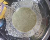 Foto langkah ke 2 dari resep Puding Roti Pandan (agar-agar).