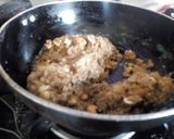 A picture of step 4 of Gond pak burfi.