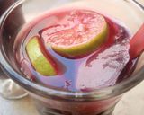 A picture of step 2 of Hibiscus drink (zobo).
