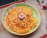 Hình bước làm 2 của món Trứng chiên cải thảo