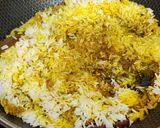 A picture of step 12 of Chicken Biryani.
