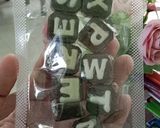 Foto langkah ke 5 dari resep Coklat Huruf isi Kismis (ide bakulan).