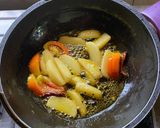 A picture of step 4 of Dharosh Posto / Okra in Poppy seed paste.