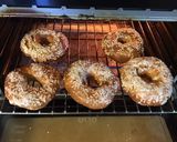 A picture of step 4 of California Farm Chewy Bagels.