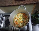 A picture of step 6 of Creamymashed bananas and mixed chill spiced veg soup#mashers.