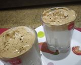A picture of step 2 of Dalgona coffee.