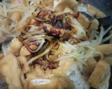 Foto langkah ke 4 dari resep Tumis Pepaya Tahu Pong.