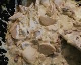 Medvehagymás, kecskesajtos carbonara #medvehagyma recept fázis 8 fotója