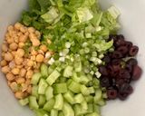 A picture of step 2 of Chopped Salad with Chickpeas, Feta and Avocado.