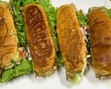 Gambar langkah 5 resipi Roti john daging homemade.
