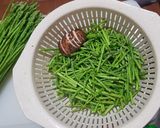 รูปขั้นตอนการทำที่ 1 ของ หน่อไม้ฝรั่งผัดเห็ดหอมสด #กินผักรักสุขภาพ3