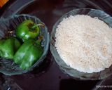 A picture of step 1 of Yummy tasty capsicum basmati rice.