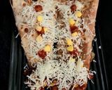 A picture of step 5 of Cheese Schezwan Pizza Frankie.