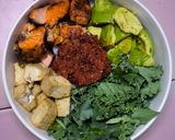 Gambar langkah 3 resipi Trout Rice Bowl.