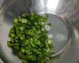 A picture of step 1 of Spring onion & cauliflower fritters.