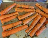 A picture of step 4 of The best roast carrots.