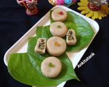A picture of step 6 of Stuffed Pan Masala Cashew Peda.