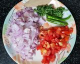 A picture of step 1 of Chana Kurma Hotel style.