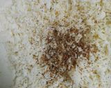 A picture of step 2 of Paneer egg aalu nest.