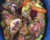 Csirkecomb zöldségekkel sütve recept fázis 2 fotója