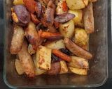 A picture of step 7 of My Spiced Seasonal Roast Sausage and Veg🥰.