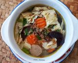 Foto langkah ke 6 dari resep Sup Kimlo Kembang Tahu.