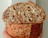 Foto langkah ke 25 dari resep Wijen Jinten Hitam Chili Flakes Cheese Sourdough Bread (Open Bake Method).