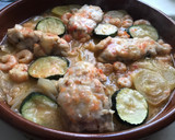 Foto del paso 6 de la receta: Cazuela de rape y gambas 🦐 con verduras al micro (lékué)